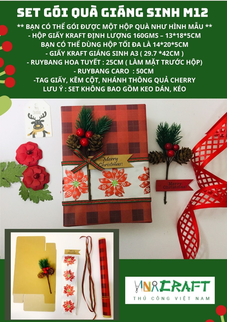 Set Gói Quà Giáng Sinh Mẫu 12